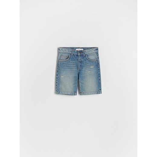Reserved - Jeansowe szorty - niebieski ze sklepu Reserved w kategorii Spodenki chłopięce - zdjęcie 173117229