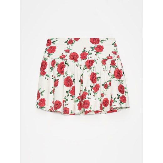 Mohito - Spódnica mini w kwiaty - biały Mohito 32 Mohito