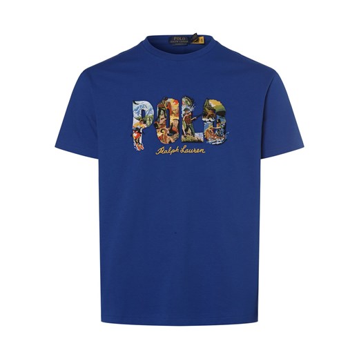 Polo Ralph Lauren Koszulka męska Mężczyźni Bawełna błękit królewski jednolity ze sklepu vangraaf w kategorii T-shirty męskie - zdjęcie 173119065