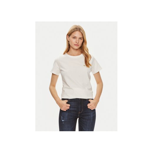 Guess T-Shirt V4YI09 J1314 Biały Regular Fit ze sklepu MODIVO w kategorii Bluzki damskie - zdjęcie 173119846