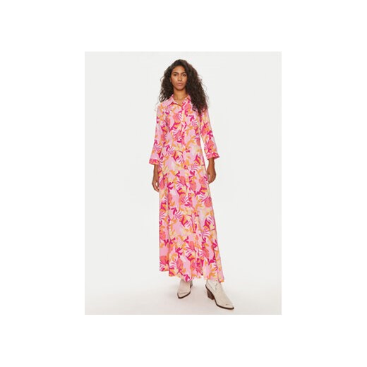 YAS Sukienka koszulowa Savanna 26022663 Różowy Loose Fit ze sklepu MODIVO w kategorii Sukienki - zdjęcie 173119849
