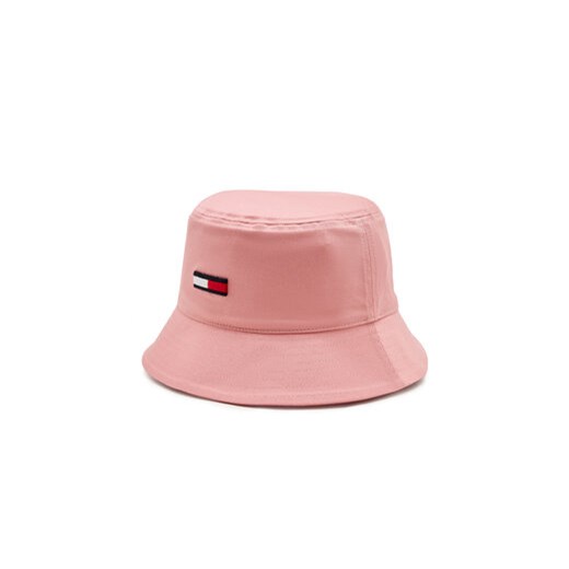 Tommy Jeans Kapelusz Tjw Elongated Flag Bucket Hat AW0AW16381 Różowy ze sklepu MODIVO w kategorii Kapelusze damskie - zdjęcie 173119906