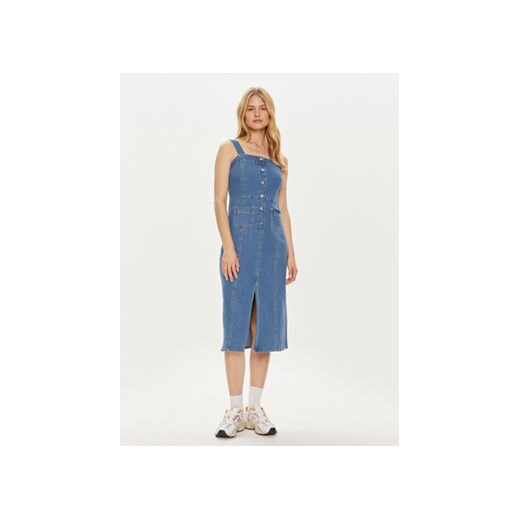 Vero Moda Sukienka jeansowa Saila 10310393 Niebieski Regular Fit ze sklepu MODIVO w kategorii Sukienki - zdjęcie 173120129