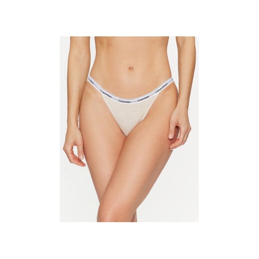 Calvin Klein Underwear Figi klasyczne 000QD5215E Beżowy ze sklepu MODIVO w kategorii Majtki damskie - zdjęcie 173120149