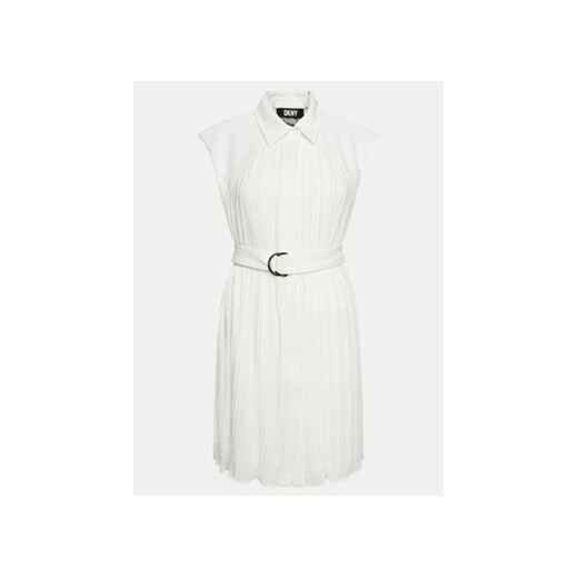 DKNY Sukienka koszulowa DD4A1538 Écru Regular Fit 8 MODIVO
