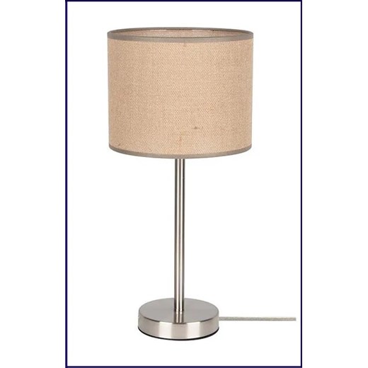 Beżowa lampka nocna stołowa z abażurem - A101-Fixa Lumes One Size Edinos.pl