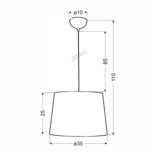 Metalowa lampa wisząca z wzorzystym abażurem - V051-Elosi Lumes One Size Edinos.pl