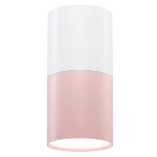 Biało-różowy nowoczesny spot - K500-Sawnos ze sklepu Edinos.pl w kategorii Lampy sufitowe - zdjęcie 173122105