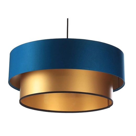 Złoto-granatowa lampa wisząca w stylu glamour - S416-Presi Lumes One Size Edinos.pl
