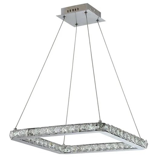 Kryształowa lampa wisząca kwadrat LED - V072-Pelagio Lumes One Size Edinos.pl