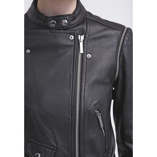 MICHAEL Michael Kors MOTO Kurtka skórzana black/silver zalando kurtki