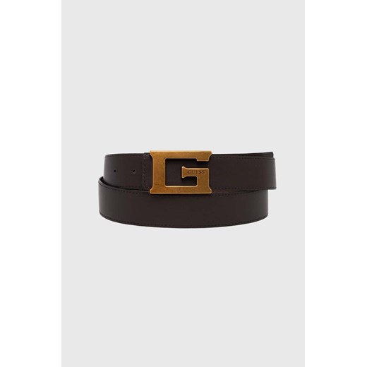 Guess pasek skórzany męski kolor brązowy BMGSBO P4235 Guess S ANSWEAR.com