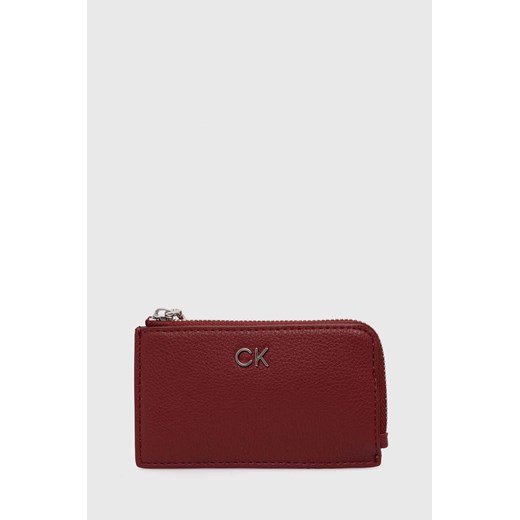 Calvin Klein etui na karty kolor czerwony K60K612281 ze sklepu ANSWEAR.com w kategorii Portfele damskie - zdjęcie 173123007