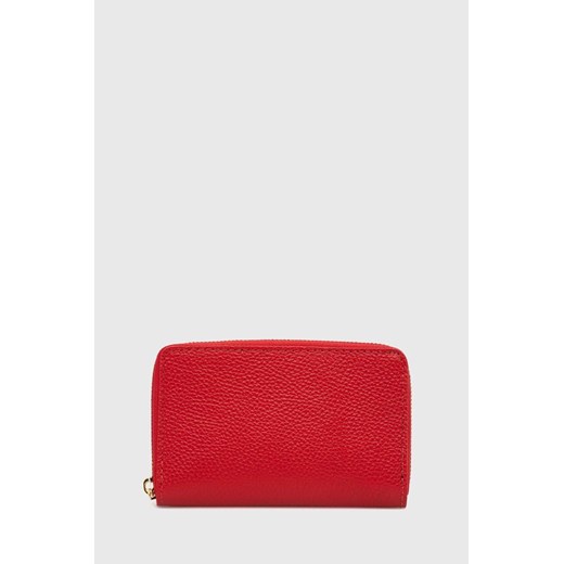 Answear Lab portfel skórzany damski kolor czerwony ze sklepu ANSWEAR.com w kategorii Portfele damskie - zdjęcie 173123578