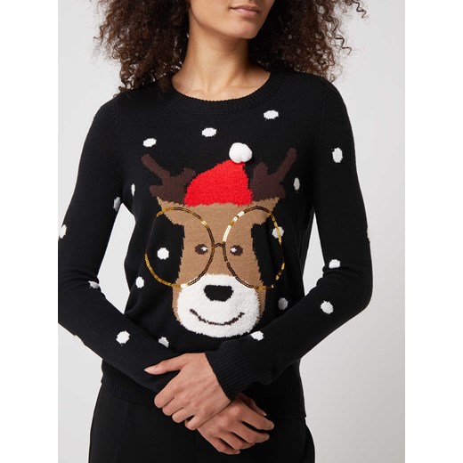 Sweter z motywem świątecznym model ‘Tinsel’ Vero Moda XS Peek&Cloppenburg  wyprzedaż