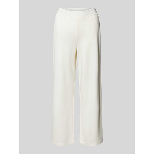 Spodnie materiałowe o rozkloszowanym kroju z elastycznym pasem ze sklepu Peek&Cloppenburg  w kategorii Spodnie damskie - zdjęcie 173124178