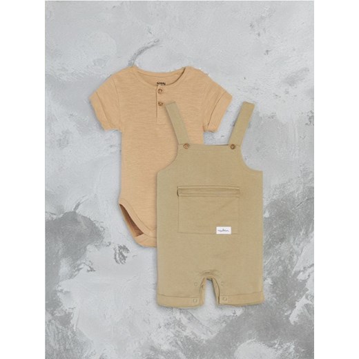 Sinsay - Komplet niemowlęcy - khaki ze sklepu Sinsay w kategorii Komplety niemowlęce - zdjęcie 173126497