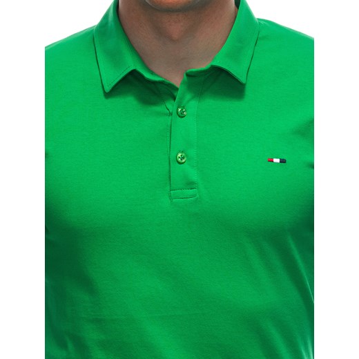 Koszulka męska Polo bez nadruku 1940S - zielona Edoti 3XL Edoti