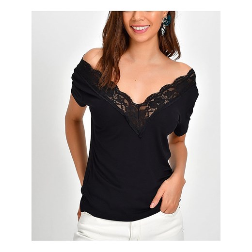 LA Angels Koszulka w kolorze czarnym ze sklepu Limango Polska w kategorii Bluzki damskie - zdjęcie 173130328