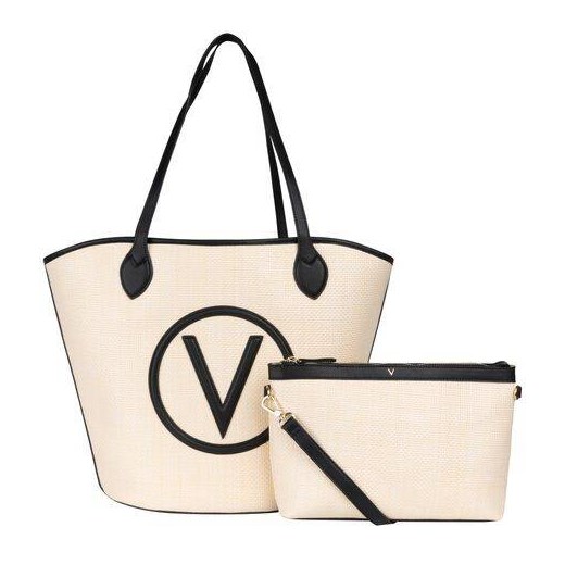 VALENTINO Covent torebka naturalna/czarny ze sklepu ulubioneobuwie w kategorii Torby Shopper bag - zdjęcie 173131096