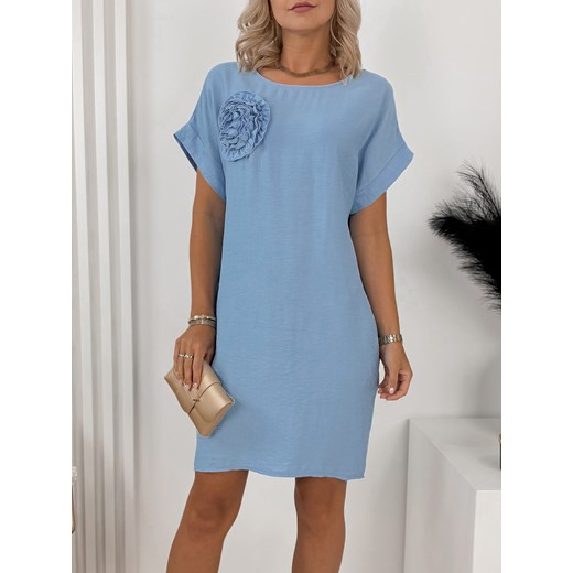 sukienka millos błękitna uni ze sklepu UBRA w kategorii Sukienki - zdjęcie 173132665
