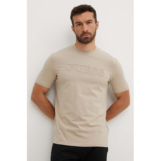 T-shirt męski Guess z krótkim rękawem z napisami 