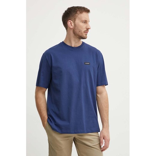 Karl Lagerfeld t-shirt bawełniany męski kolor niebieski gładki 245M2110 ze sklepu ANSWEAR.com w kategorii T-shirty męskie - zdjęcie 173133069