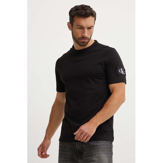 T-shirt męski Calvin Klein czarny z krótkim rękawem 