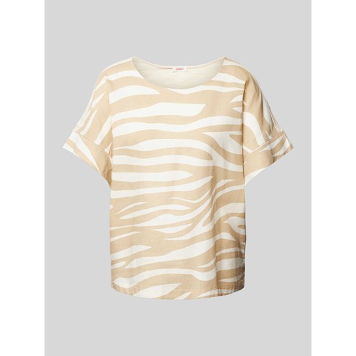 T-shirt z okrągłym dekoltem ze sklepu Peek&Cloppenburg  w kategorii Bluzki damskie - zdjęcie 173134238