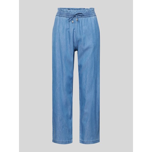 Spodnie z wysokim stanem z imitacji denimu model ‘BEA LIFE’ ze sklepu Peek&Cloppenburg  w kategorii Spodnie damskie - zdjęcie 173134259