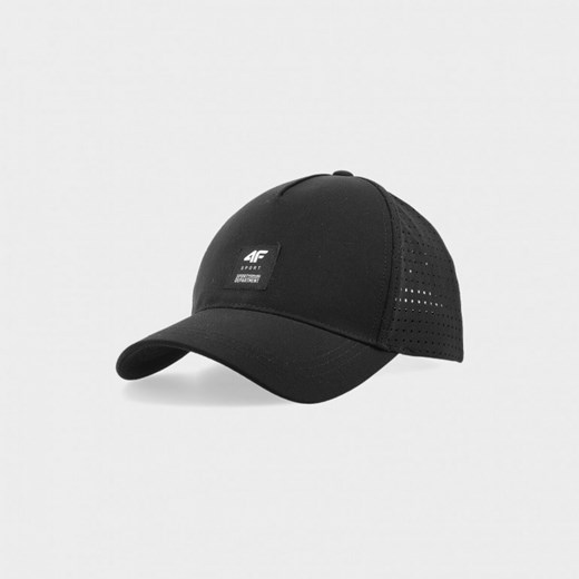 Męska czapka z daszkiem 4F 4FWSS24ACABM275 - czarna ze sklepu Sportstylestory.com w kategorii Czapki z daszkiem męskie - zdjęcie 173134555