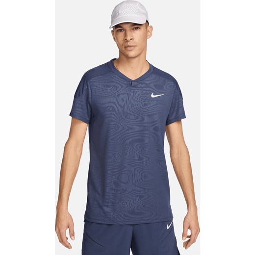 Męska koszulka do tenisa Dri-FIT NikeCourt Slam - Niebieski ze sklepu Nike poland w kategorii T-shirty męskie - zdjęcie 173134659