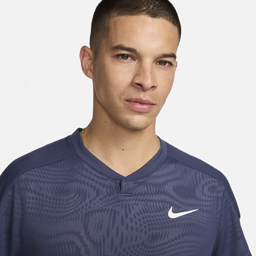 Męska koszulka do tenisa Dri-FIT NikeCourt Slam - Niebieski Nike XXL Nike poland