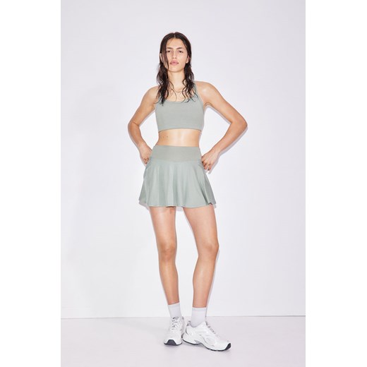 H & M - Kloszowa spódniczka tenisowa DryMove - Zielony ze sklepu H&M w kategorii Spódnice - zdjęcie 173134918