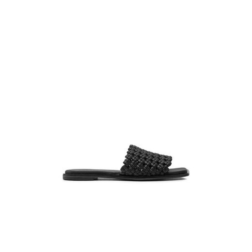 Calvin Klein Klapki Flat Slide Latt HW0HW02143 Czarny ze sklepu MODIVO w kategorii Klapki damskie - zdjęcie 173136665