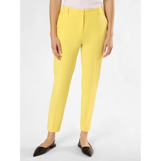 comma Spodnie Kobiety wiskoza żółty jednolity 36 vangraaf