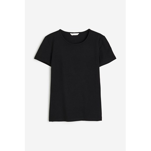 H & M - Bawełniany T-shirt - Czarny H & M M H&M