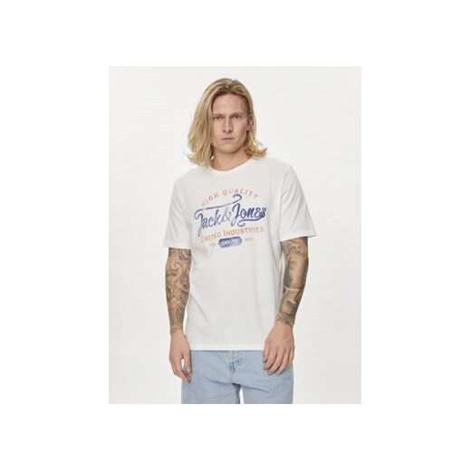 Jack&Jones T-Shirt Jprblulouie 12259674 Biały Regular Fit ze sklepu MODIVO w kategorii T-shirty męskie - zdjęcie 173138668
