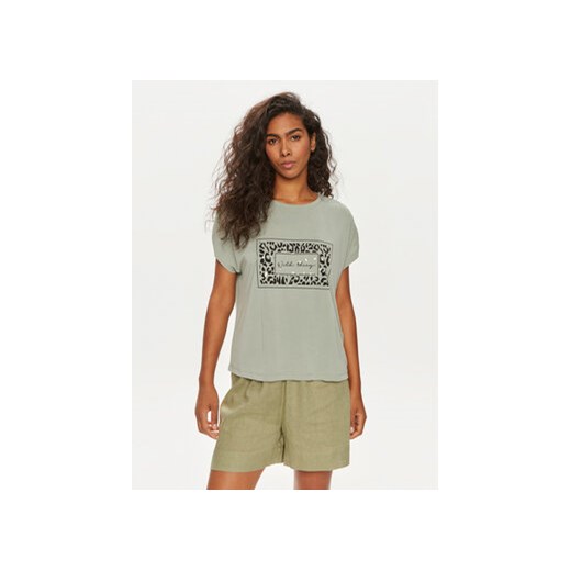 ONLY T-Shirt Free 15293567 Zielony Regular Fit ze sklepu MODIVO w kategorii Bluzki damskie - zdjęcie 173138705