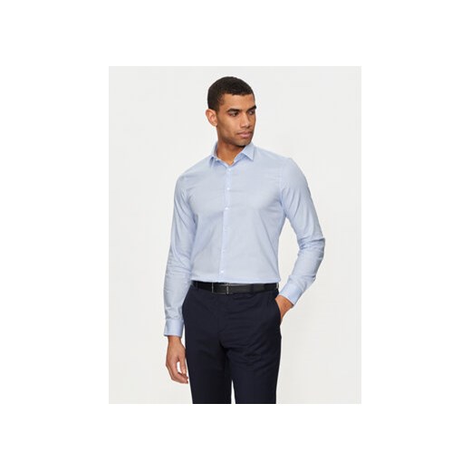 Calvin Klein Koszula K10K113164 Niebieski Slim Fit ze sklepu MODIVO w kategorii Koszule męskie - zdjęcie 173138708