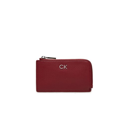 Calvin Klein Etui na karty kredytowe Ck Daily Zip Cardholder W/Chain K60K612281 Czerwony ze sklepu MODIVO w kategorii Etui - zdjęcie 173138719