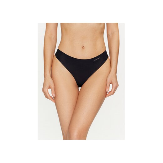 Calvin Klein Underwear Komplet 3 par stringów 000QD3558E Czarny ze sklepu MODIVO w kategorii Majtki damskie - zdjęcie 173138788