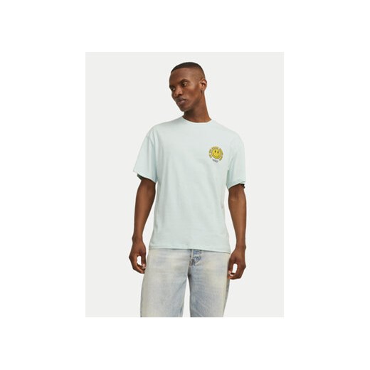Jack&Jones T-Shirt Jorfrutti 12256926 Niebieski Wide Fit ze sklepu MODIVO w kategorii T-shirty męskie - zdjęcie 173138816