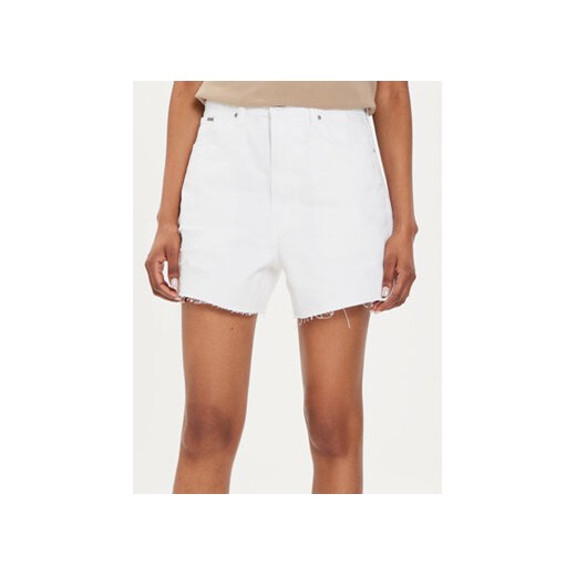 Pepe Jeans Szorty jeansowe A-Line Short Uhw PL801112TC1 Biały Slim Fit ze sklepu MODIVO w kategorii Szorty - zdjęcie 173138917