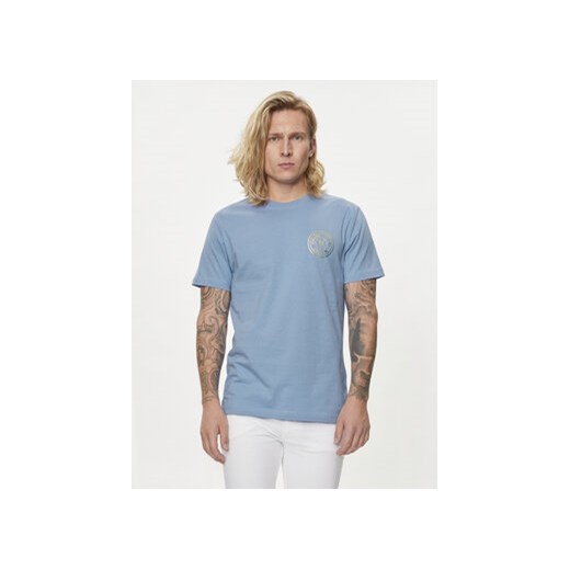 Versace Jeans Couture T-Shirt 76GAHT02 Niebieski Regular Fit ze sklepu MODIVO w kategorii T-shirty męskie - zdjęcie 173138985
