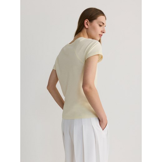 Bluzka damska Reserved bawełniana z krótkimi rękawami 