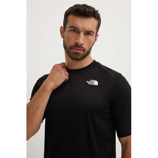 The North Face t-shirt sportowy Shadow kolor czarny gładki NF0A87TUJK31 ze sklepu ANSWEAR.com w kategorii T-shirty męskie - zdjęcie 173140918