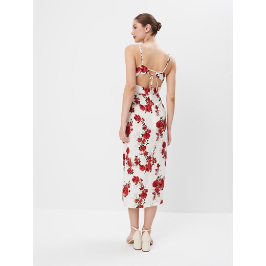 Sukienka Mohito z dekoltem v prosta wielokolorowa 