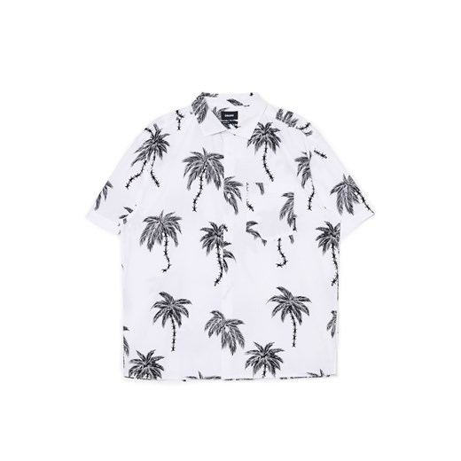 Cropp - Bawełniana koszula w hawajskim stylu - biały ze sklepu Cropp w kategorii T-shirty męskie - zdjęcie 173142129