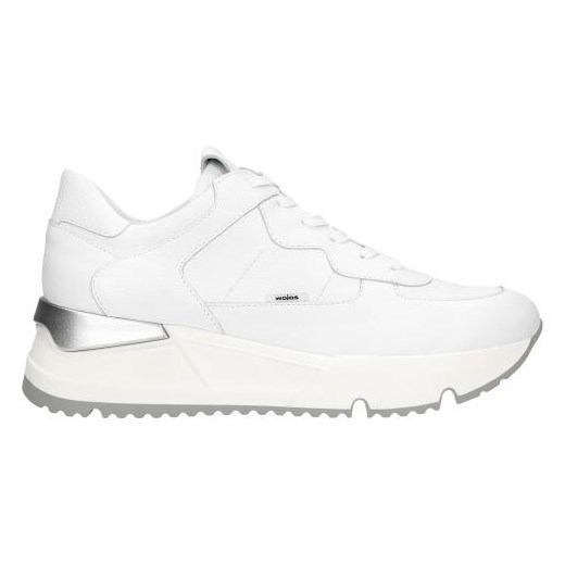 Wojas Białe Sneakersy Damskie Z Szarymi Elementami Wojas 38 okazja Wojas